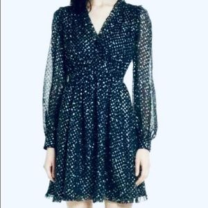 Kate Spade Star Bright Night Sky Lurex Dot Dress